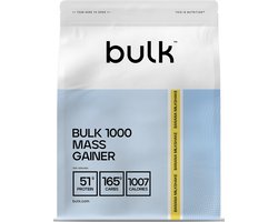 Bulk Bulk 1000 Mass Gainer (4050g) Banana Milkshake - Gewichtstoename - Met Creatine