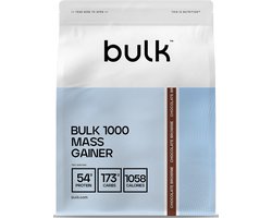 Bulk Bulk 1000 Mass Gainer (4050g) Chocolate Brownie - Gewichtstoename - Met Creatine