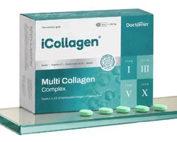 Doctamin iCollagen Tabletten – Collageen Complex met Vitamine C & Biotine – 60 Tabletten
