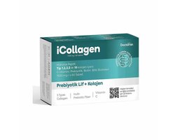 Doctamin iColon - iCollageen en Probiotica 60 Tabletten - Inuline - Prebiotische vezels + Collageen Type 1 2 3 5 & 10 - Vitamine C - Prebioticum & Biotine Plant