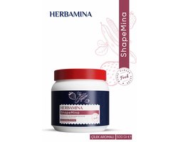 Herbamina Gewichtstoename Shapemina Carob Meel Gemengd Poederdrank - Aardbeiensmaak 510 gr