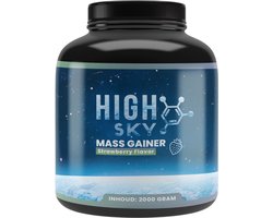 Highsky Weight Gainer - Strawberry/Aardbei - Eiwitshake - Aankomen Gewicht - 2000 gram - 33 Doseringen