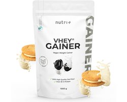 nutri+ VHEY GAINER - Vegan Weight Gainer 1000 g - Vanilla Cookie