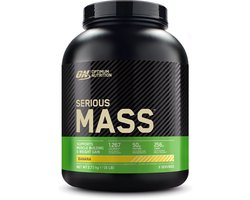 Optimum Nutrition Serious Mass - Banana - Mass Gainer - Weight Gainer - 2727 gram (8 servings)