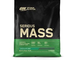 Optimum Nutrition Serious Mass - Weight Gainer / Mass Gainer - Chocolade Mint Smaak - 5455 Gram (16 shakes) - 1 Pot