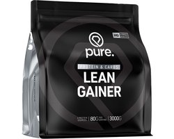 Pure. Lean Gainer - Chocolade - 3000g - mass gainer - eiwitten en koolhydraten - BCAA & protein
