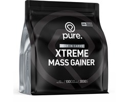 Pure. Xtreme Mass Gainer - Vanille - 3000g - eiwit - koolhydraten - gewichtstoename - weightgainer