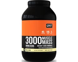 QNT 3000 Muscle Mass (1,3kg) Vanilla - Gewichtstoename - Zonder Creatine