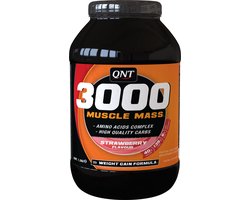 QNT - Weight gainer: Muscle Mass 3000 Aardbei (1,3kg)