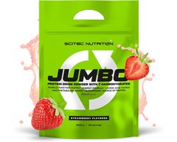 Scitec Nutrition® - Jumbo (1320 gram - Strawberry) - Aardbei - 6 eiwitshakes - weight gainer - mass gainer - proteine poeder - protein powder - gewichtstoename - proteine shake