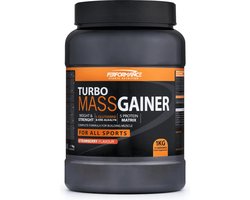 Turbo Mass Gainer (Strawberry - 1000 gram) - Performance - Weight gainer - Mass gainer - Sportvoeding - 13 shakes