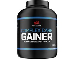 XXL Nutrition - Complex Carb Gainer Aardbei - Weight Gainer Maaltijdvervanger Poeder Met Complexe Koolhydraten En Drie Eiwitbronnen - 2500 Gram