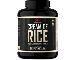 XXL Nutrition - Cream Of Rice - Gezonde Rijstepap - Fijngemalen Rijstmeel Koolhydraten Supplement - Vanille - 2000 Gram (80 doseringen)