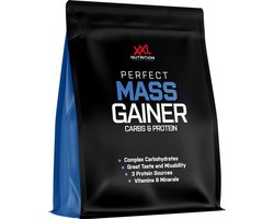 XXL Nutrition - Perfect Mass Gainer - Weight Gainer Supplement - Whey Concentraat Eiwit, Complexe Koolhydraten en Vitamines & Mineralen - Supplement - Diverse Smaken - Chocolade Hazelnoot - 5000 gram (50 shakes)