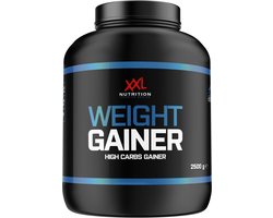 XXL Nutrition - Weight Gainer - Voor Verantwoorde Gewichtstoename - Maaltijdvervanger hoog in Koolhydraten & Eiwitten (Concentraat & Isolaat) - Aankomen, Mass Gainer - Diverse Smaken - 2500 gram - Aardbei (25 shakes)