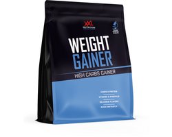 XXL Nutrition - Weight Gainer - Voor Verantwoorde Gewichtstoename - Maaltijdvervanger hoog in Koolhydraten & Eiwitten (Concentraat & Isolaat) - Aankomen, Mass Gainer - Diverse Smaken - 2500 gram - Banaan (25 shakes)