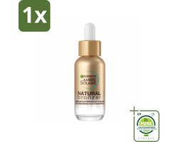 1 x Garnier - Ambre Solaire - Gezichtsdruppels - Natural Bronzer - Zelfbruinend - 30 ml - Zelfbruiner - Gezichtsdruppels - Natuurlijke Bruining - Bronzer - Hyaluronzuur