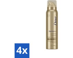 4 x Dove DermaSpa - Zelfbruiner - Tanning Mousse - Medium-Dark - 150 ml - Zonnebruining Mousse - Dove DermaSpa - Natuurlijke Bruining - Gelijkmatige Bruining - Hydraterende Bruining