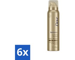 6 x Dove DermaSpa - Zelfbruiner - Tanning Mousse - Medium-Dark - 150 ml - Zonnebruining Mousse - Dove DermaSpa - Natuurlijke Bruining - Gelijkmatige Bruining - Hydraterende Bruining