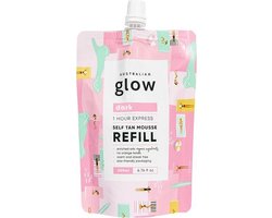 Australian Glow Self Tanning Mousse - Navulverpakking Zelfbruiner Schuim - Dark -  200ml