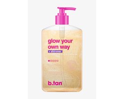 B.Tan Glow Your Own Way - Zelfbruiner met shimmer en hyaluronzuur voor een gouden glow