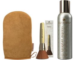 Curasano Spraytan Express Tanning Spray + Kabukiz + Handschoen - 150 ml
