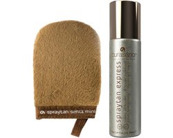 Curasano Spraytan Express Tanning Spray + Tanning Handschoen Mini - 50 ml