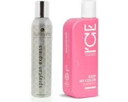 CURASANO Spraytan, Tanning Spray, 200ml + Bio / Vegan Keep My Color Shampoo