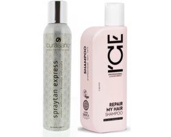 CURASANO Spraytan, Tanning Spray, 200ml + Bio / Vegan Shampoo Repair My Hair