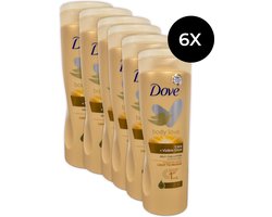Dove Body Love Care + Visibe Glow Self-Tan Lotion 400 ml - Light to Medium (6 stuks)