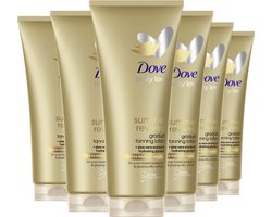 Dove Body Love Summer Revived Light-Medium Zelfbruinende Bodylotion - 6 x 200 ml - Voordeelverpakking