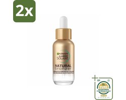 Garnier - Ambre Solaire - Gezichtsdruppels - Natural Bronzer - Zelfbruinend - 30 ml - Voordeelverpakking - 2 stuks - Natuurlijke bruining - Bronzer