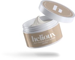 Helioux® Zelfbruiner Body Creme - Self Tanning Body Butter - Trekt snel in - Gradual Tan - Geeft niet af - Parfum Vrij - Coconut Lime Scent - Kokos Limoen Geur