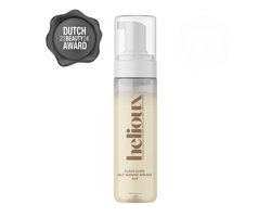 Helioux® Zelfbruiner Mousse Clear Glow Dark - Self Tanning Mousse voor Lichaam & Gezicht Donker - Volledig Transparant - Zero Transfer - Vegan & Dierproefvrij - Natuurlijke Ingrediënten