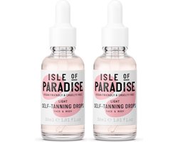 Isle of Paradise - 2 Flesjes - Light Self Tanning Drops 30 ml