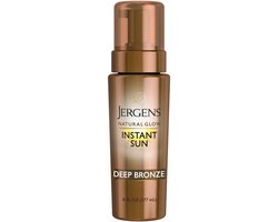 Jergens Natural Glow Instant Sun Sunless Tanning Mousse, Deep Bronze Tan - 177ml