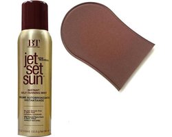 Jet Set Sun Instant Bronzer Self Tanning Mist + Handschoen