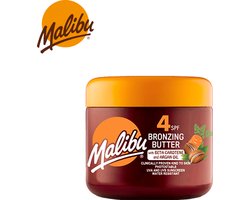 Malibu Sun SPF 4 Bronzing Tanning Body Butter - Bèta-caroteen en Arganolie – Kokosgeur – 300 ml
