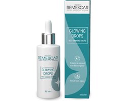 Remescar Glowing Drops - Zelfbruiner voor Gezicht voor een natuurlijke goudbruine teint, Tanning drops als toevoeging aan je Skincare routine, voor alle huidtypes, 30 ml
