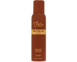 That'so Zelfbruiner Self Tan voor gezicht en lichaam - On the go Clear - Transparant komt 2-3 uur na aanbrengen op - 125 ml - thatso.nl