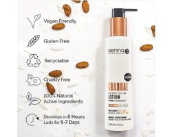 Zelfbruiner set - Sienna X - Self tan getinte lotion pomp 200 ml. (directe kleur om te zien waar u bent gebleven) + Fluwelen handschoen voor een naadloze toepassing + Primer tube 75 ml voor probleemgebieden enkels, knieën, ellebogen en handen.
