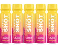 5x 80ml - Your Sun SHOT - Mango - Sunshot - Tanshot - Gezondheidsdrank