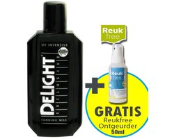 Delight Zonnebankcrème - COMBI DEAL - Tanning Milk - 200ml + Reukfree 50ml