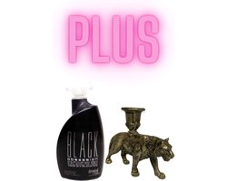 Devoted Creations Black Obsession 400 ml plus Tijger Kandelaar Bronze