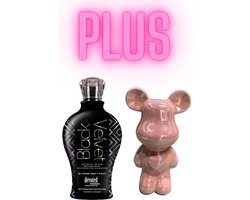 Devoted Creations Black Velvet 360 ml PLUS Beeld Beer Roze 18 cm !
