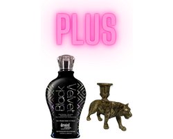 Devoted Creations Black Velvet 360 ml PLUS Kandelaar Tijger Bronze