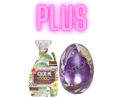 Devoted Creations Color me Coco 400 ml PLUS Colmore Decoratie Ei Lila
