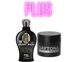 Devoted Creations Filthy Rich 360 ml PLUS Daytona Cacao Butter 100 ml met anti aging effect