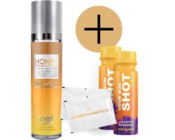 Devoted Creations - Honey Gleam Cream + 2 Your Sun Shots + 2 Verfrissingsdoekjes