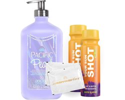Devoted Creations - Pacific Pearl + 2 Your Sun Shots + 2 Verfrissingsdoekjes